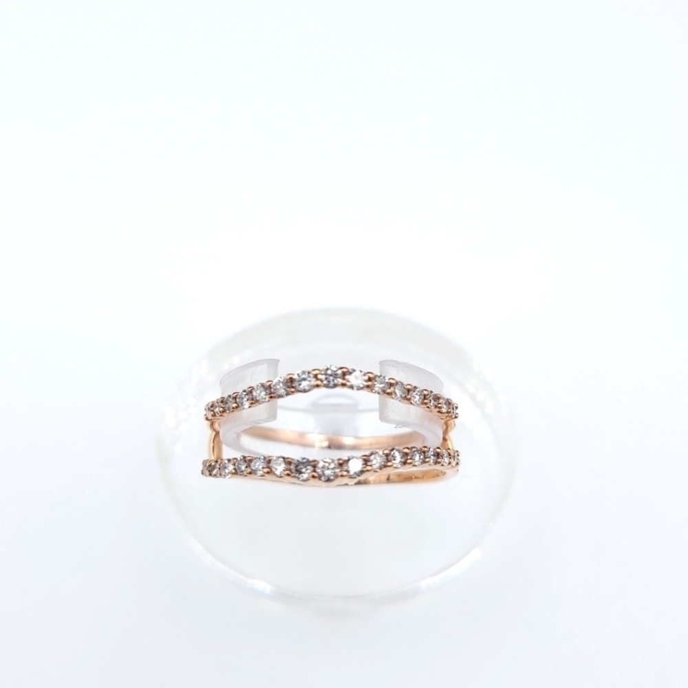 14k rose gold enhancer wrap